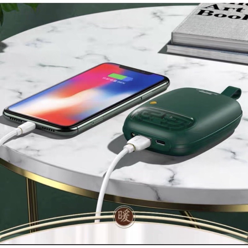 Máy sưởi ấm cầm tay mini kiêm sạc dự phòng remax chính hãng 10000mah