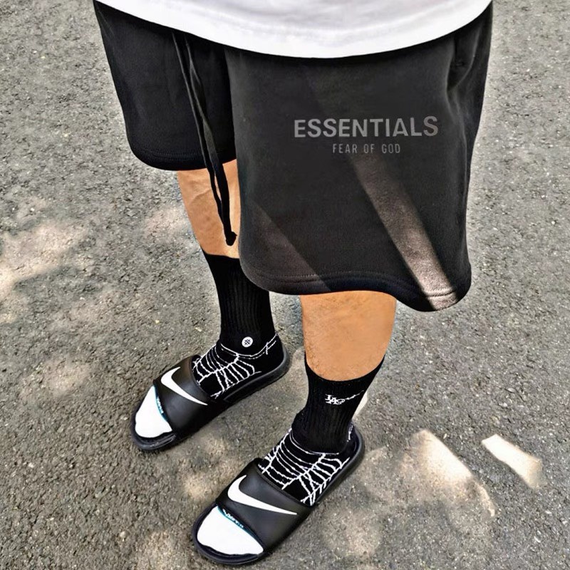 Quần short nam unisex esentials Quần đùi chất  da cá hàn loại 1 Nam nữ đều mặc được shohienmai