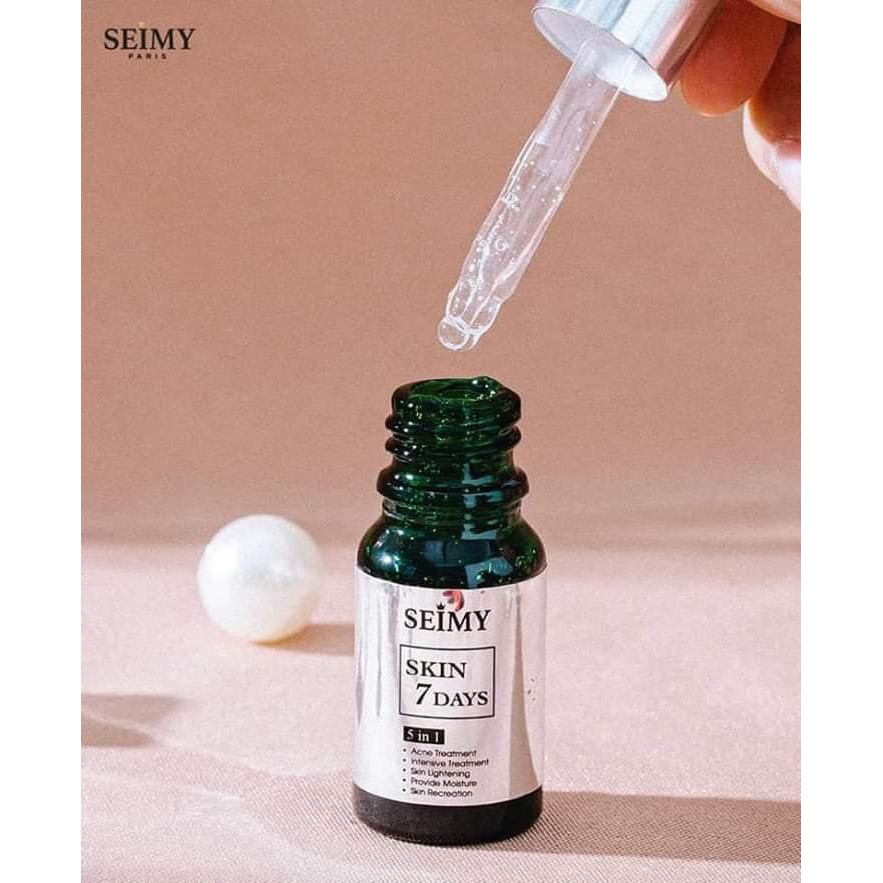 Serum giảm mụn thâm rỗ Seimy - Skin 7 Days - Công dụng 5 trong 1 hiệu quả sau 7-14 ngày - Mờ thâm, mụn, mụn ẩn