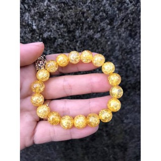 Vòng tay đa bọt tuyết vàng 8 ly-10 ly