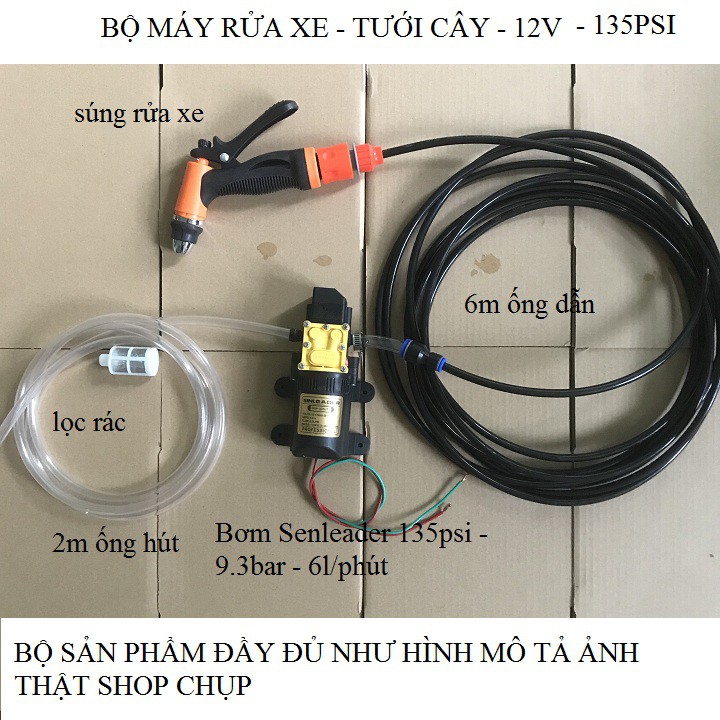 MÁY RỬA XE 12V 100PSI KÈM ĐỔI NGUỒN 12V5A