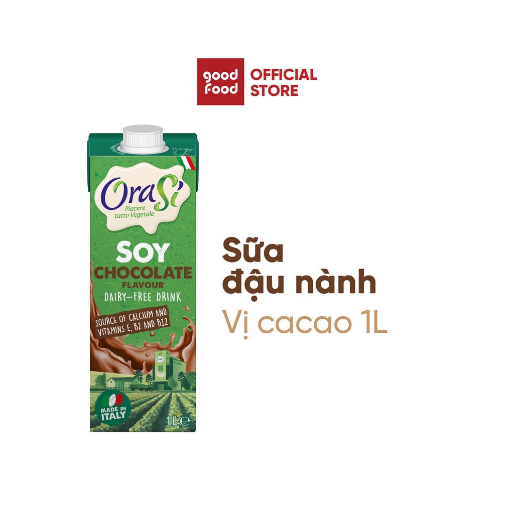 [Mã BMBAU50 giảm 7% đơn 99K] Thực phẩm bổ sung sữa đậu nành ca cao Soy Cocoa Orasi 1L giàu dinh dưỡng tốt cho sức khỏe