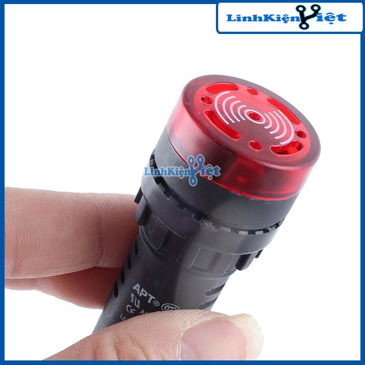 Đèn Báo Nguồn Có Còi AD16-22SM 24VDC