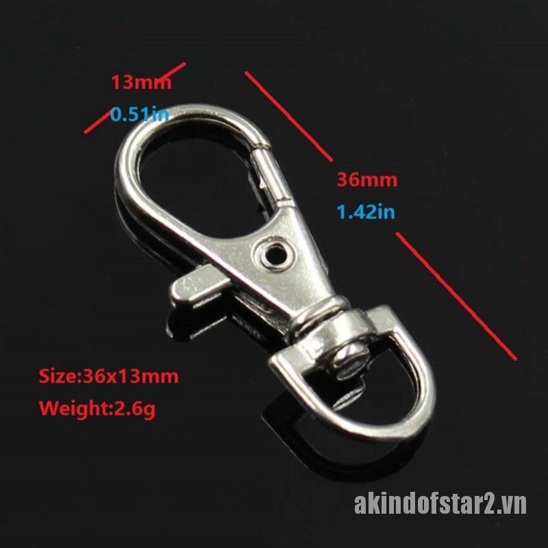 10 Móc khóa bằng hợp kim nhôm mini