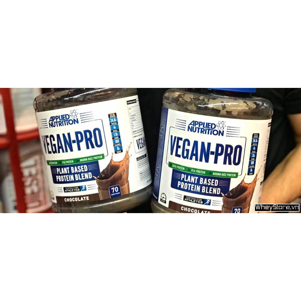 Vegan Pro Sữa Đạm Thực Vật Protein Thực Vật Không Làm Nổi Mụn Giúp Tăng Cơ Applied Vegan Pro 2.1Kg - UK