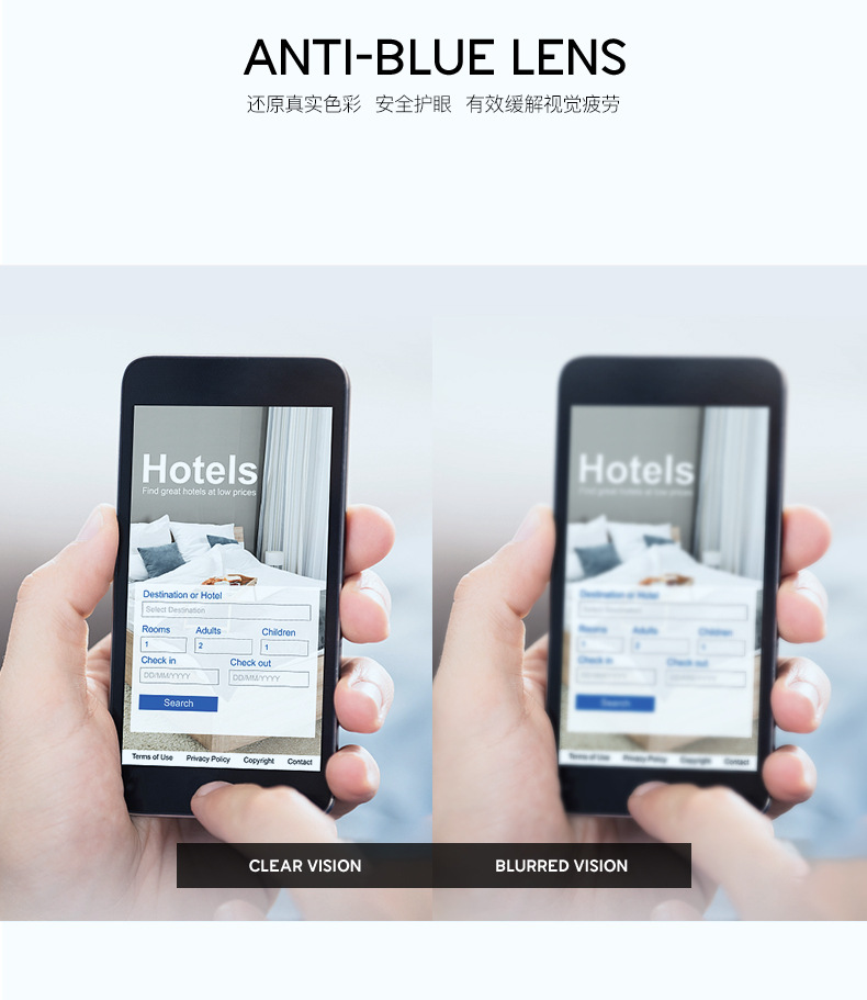 Kính đọc sách chống ánh sáng xanh dành cho nam