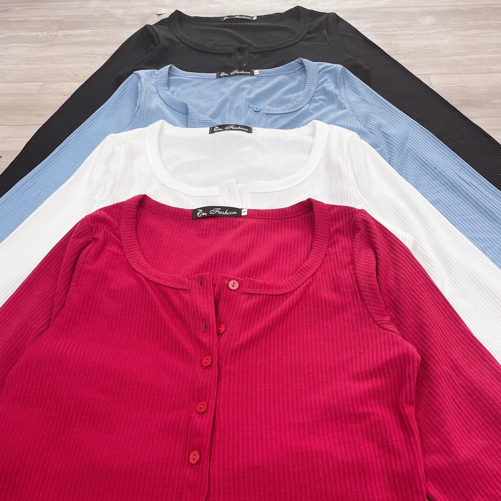 Áo Thun Nữ Tay Dài Bigsize(55kg đến 95kg), Áo Thun Kiểu Nữ Croptop Size Lớn Chất Thun Gân Ôm Tôn Dáng MÃ G15