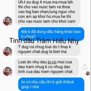 Tinh dầu tràm Hiểu Nhy {Tặng kèm lọ tràm mini tiện dụng}