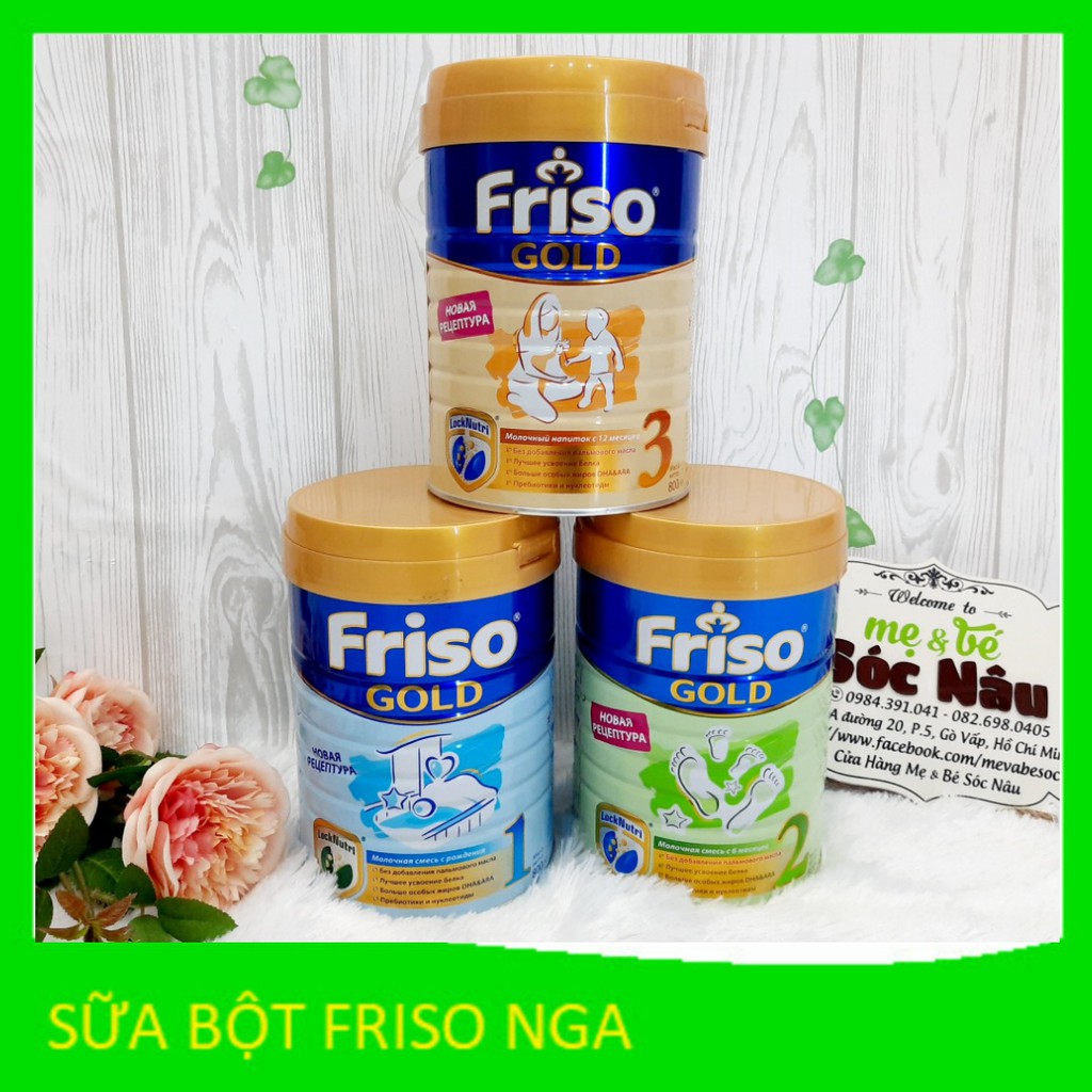 [DATE 2022] Sữa bột Friso Nga số 1,2,3 800g