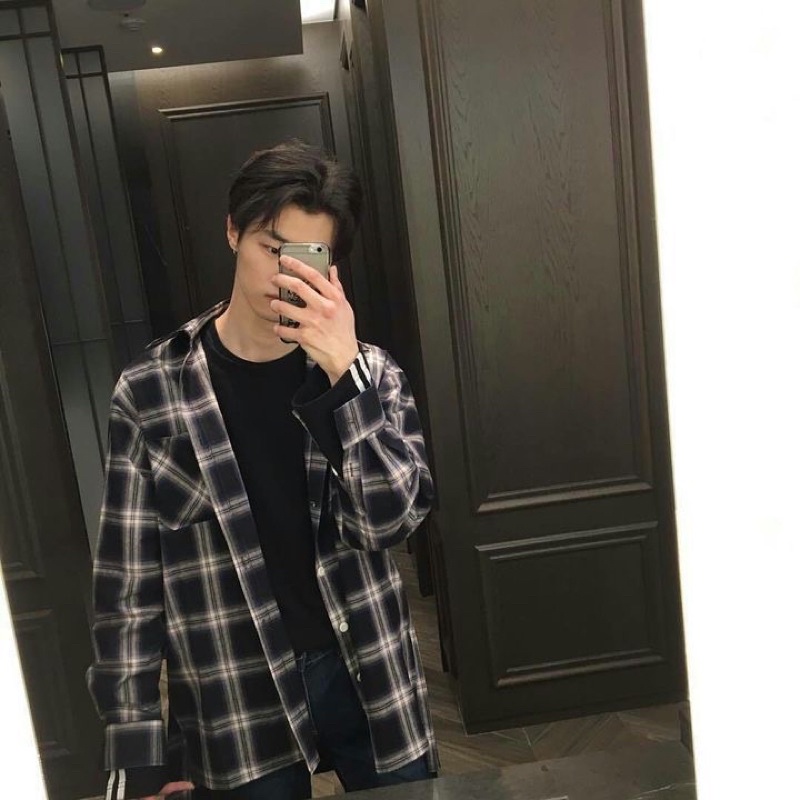 áo sơ mi caro kẻ sọc , áo sơ mi caro phong cách hàn quốc,