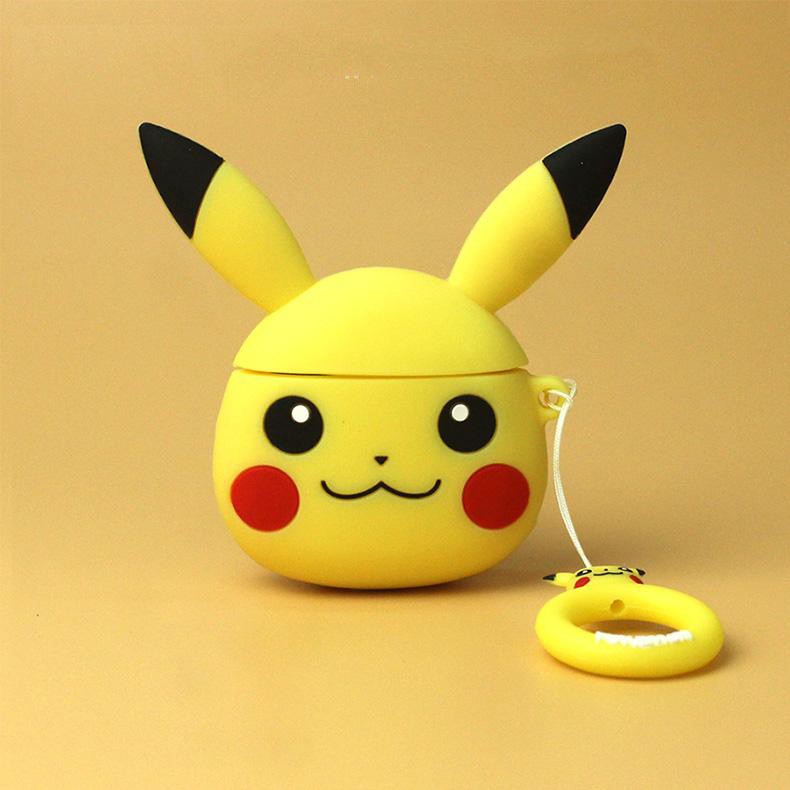 Airpods Pro Case_ Ốp Bảo Vệ Cho Airpods Pro Hình Pikachu Vàng