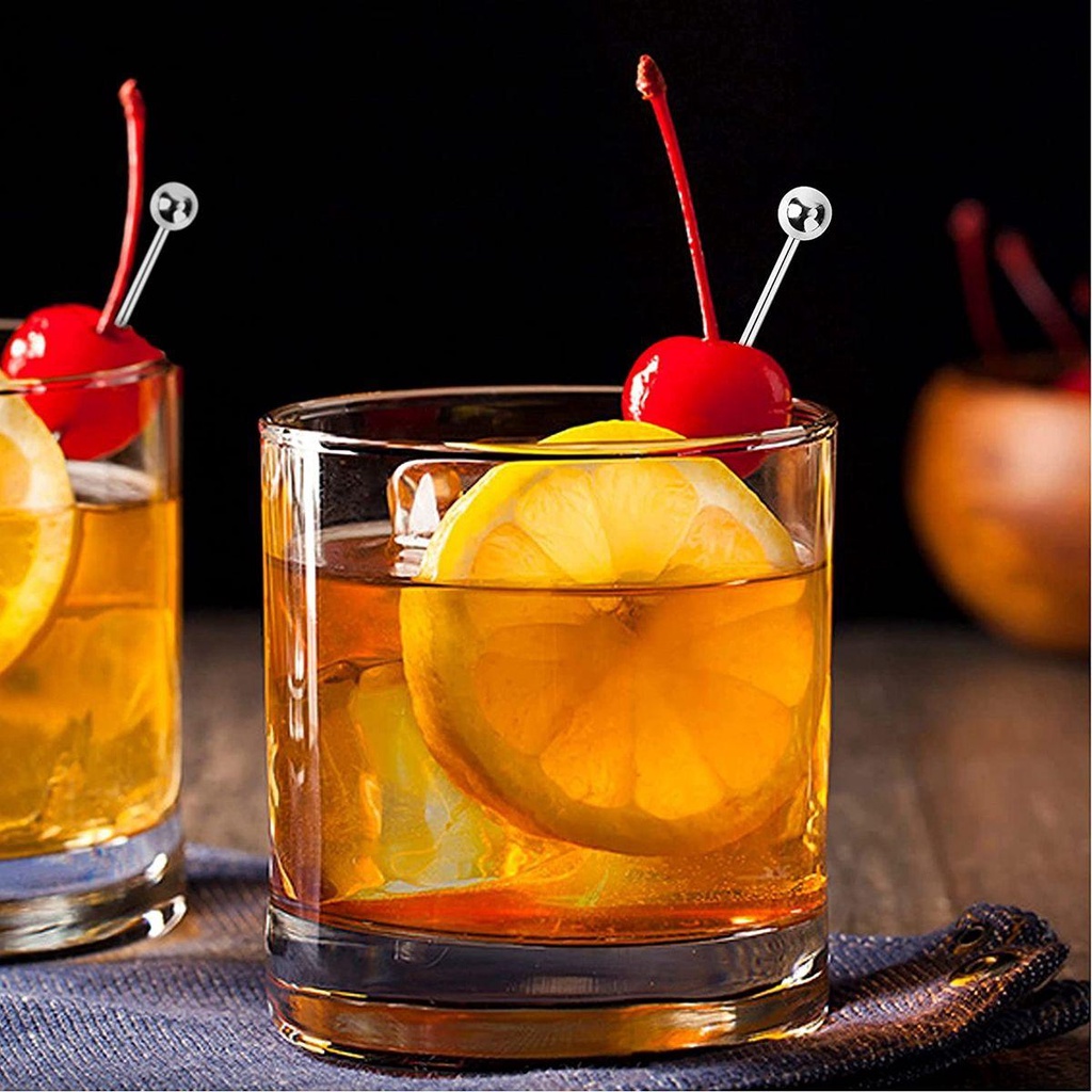 Cây Tăm Xỉa Răng Bằng Thép Không Gỉ Trang Trí Cocktail