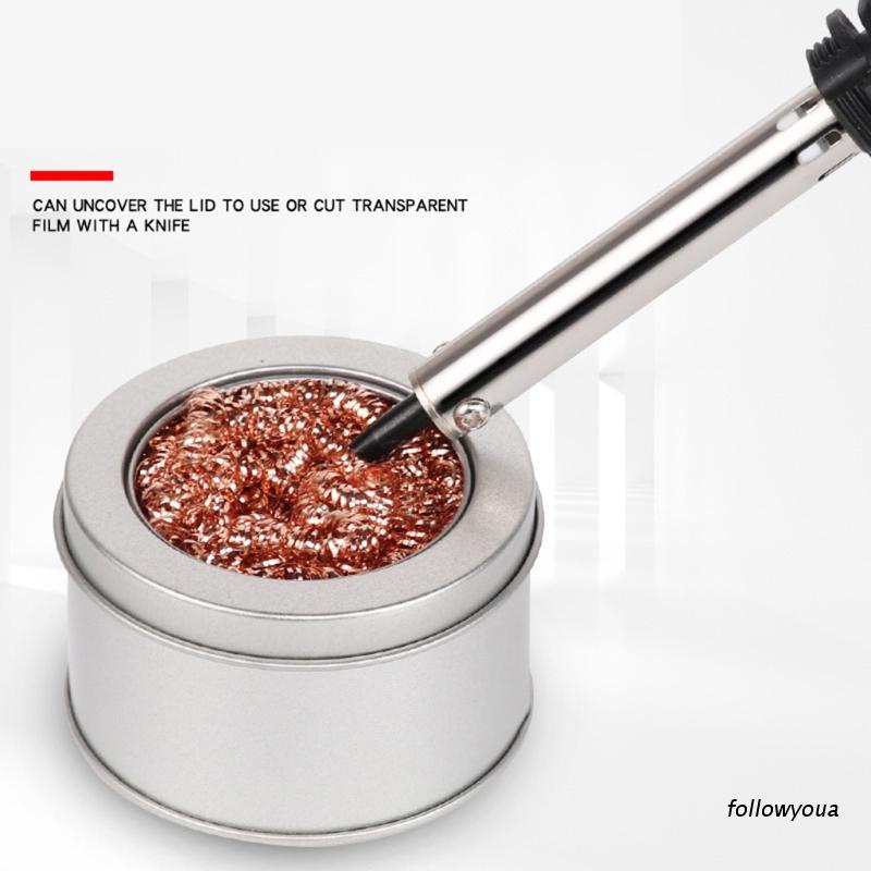 Dụng Cụ Làm Sạch Đầu Mũi Hàn Sắt Có Giá Đỡ Không Thấm Nước