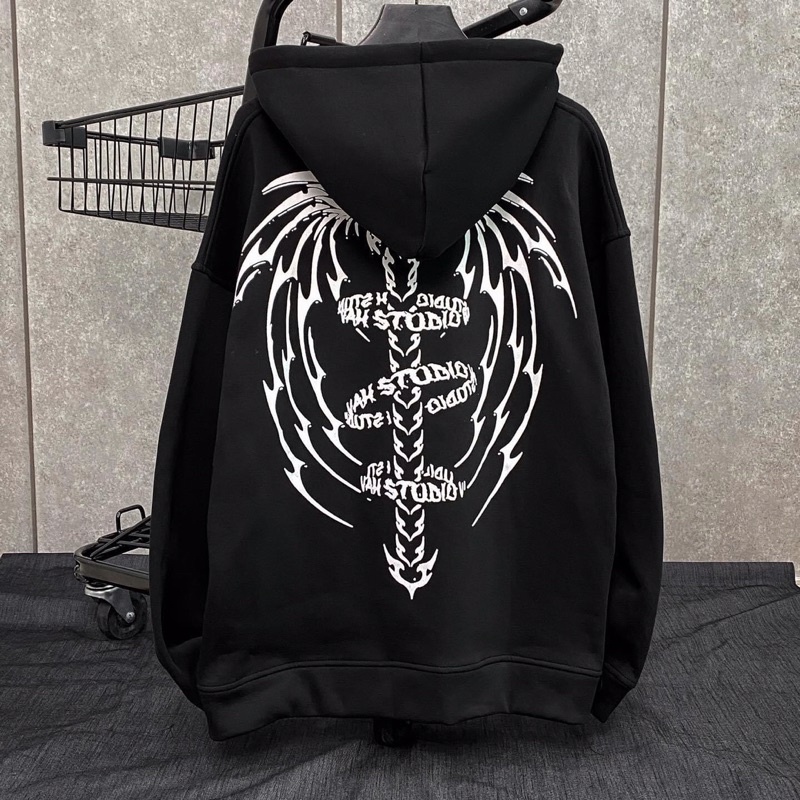 Áo Hoodie ROCK Form Rộng Oversize Unisex Vải Nỉ Bông - Yowol SG