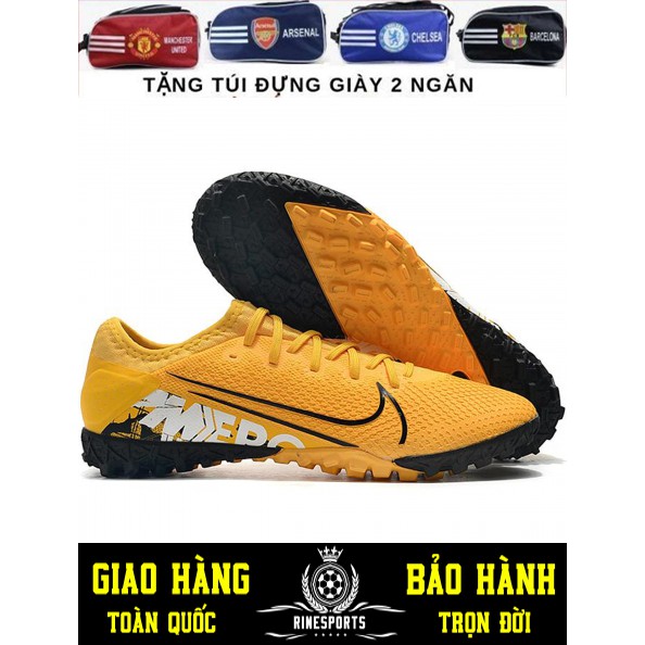 (HÀNG THAILAND) GIÀY BÓNG ĐÁ SÂN CỎ NHÂN TẠO 𝗡𝗶𝗸𝗲 Mercurial Vapor 13 Pro VÀNG.TF.CAM KẾT Y HÌNH-CAM KẾT HÀNG