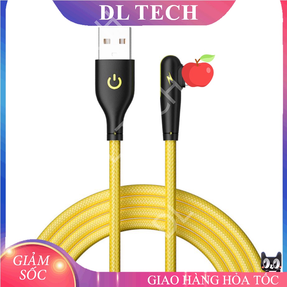 Cáp Sạc Nhanh cho IP90 Độ 3a chữ L 1m 2m mã 90 độ DL TECH