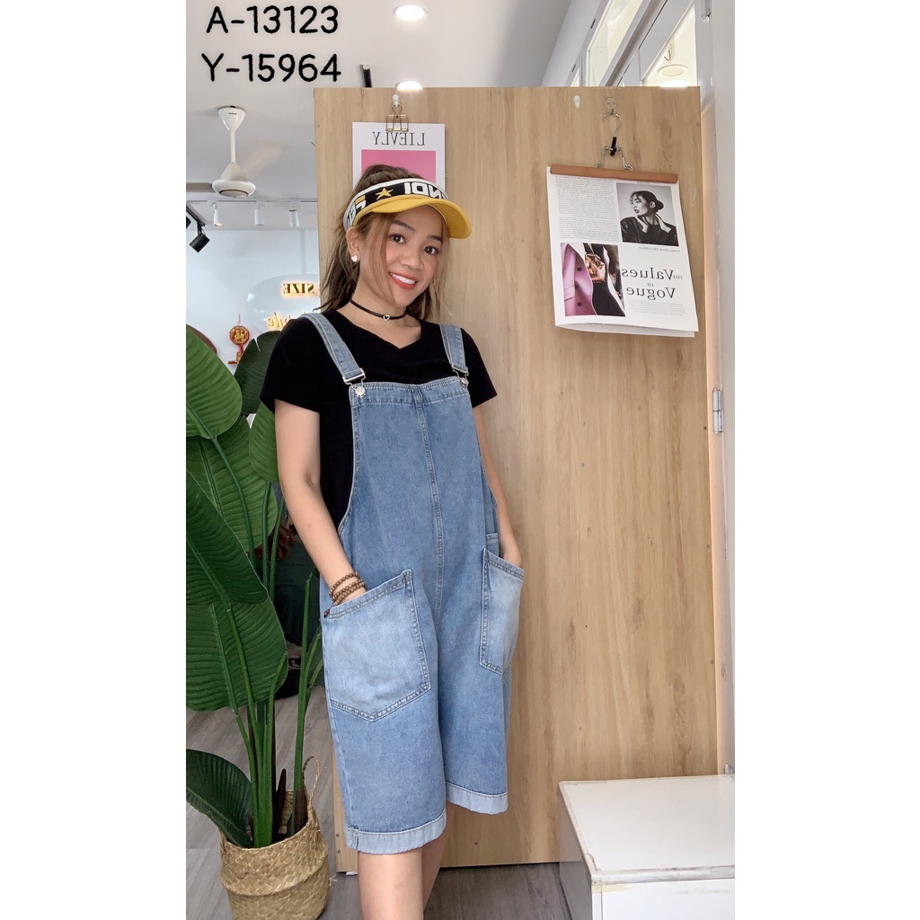 Quần Yếm Jean BIGSIZE 3 túi 15964