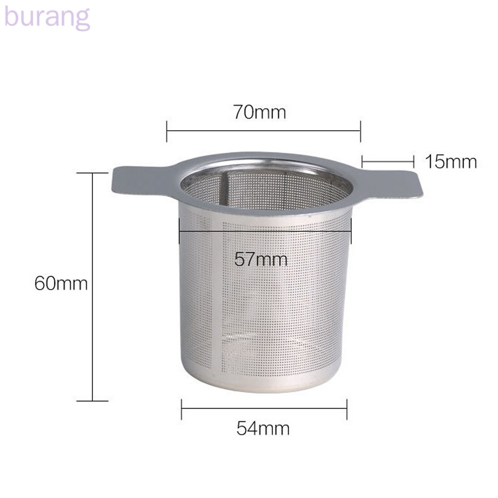 Bộ lọc trà có tay cầm bằng thép không gỉ an toàn tiện dụng