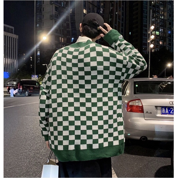 Áo Khoác Cardigan Nam CARO dáng rộng, chất len co dãn dày dặn, Áo Khoác Ngoài Form Rộng Có Bigsize