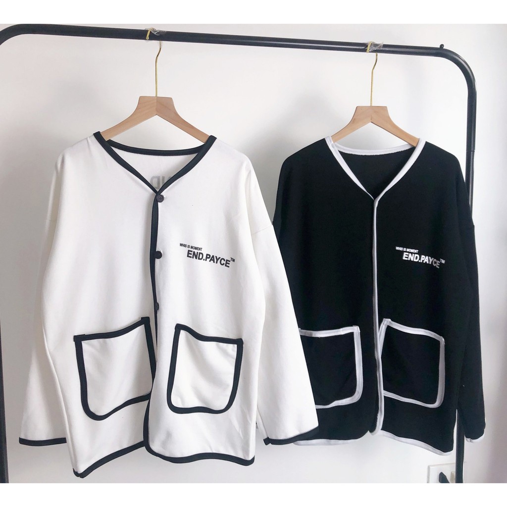 ÁO KHOÁC CARDIGAN END.PAYCE ĐEN TRẮNG - ÁO CARDIGAN END PAYCE UNISEX | BigBuy360 - bigbuy360.vn