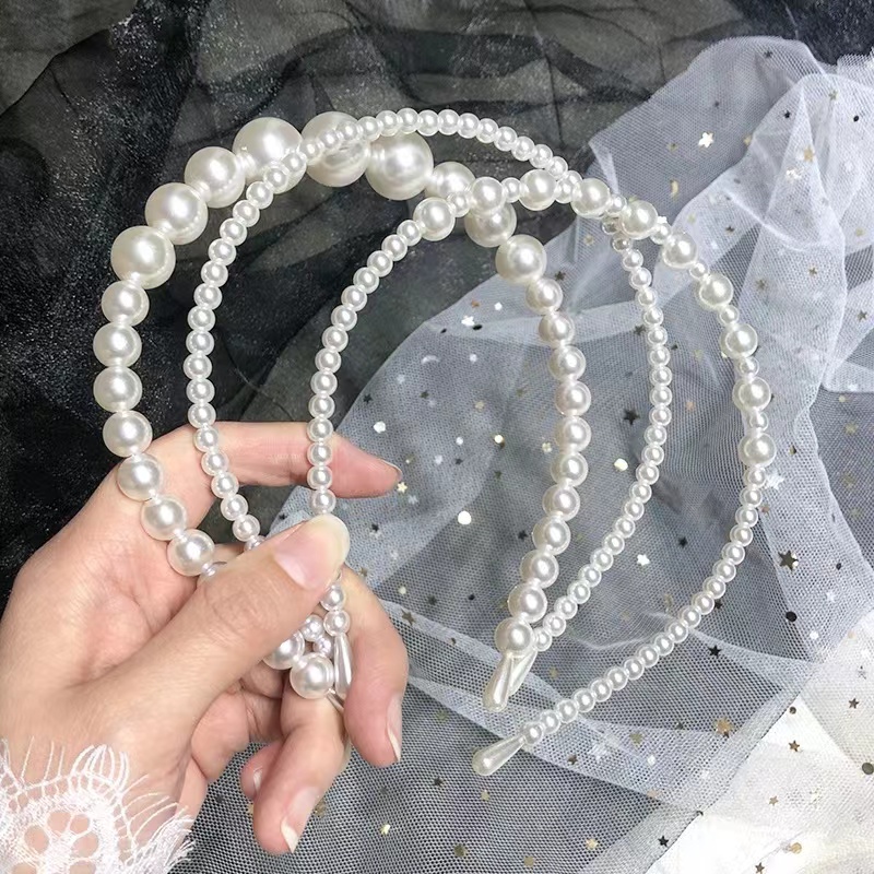 Băng Đô Cài Tóc Hàn Quốc Ngọc Trai Phụ Kiện Thời Trang Cho Nữ AB122