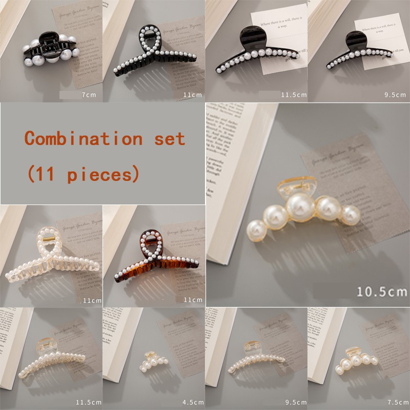 Bộ Kẹp Tóc Đính Ngọc Trai Nhân Tạo Xinh Xắn Cho Nữ