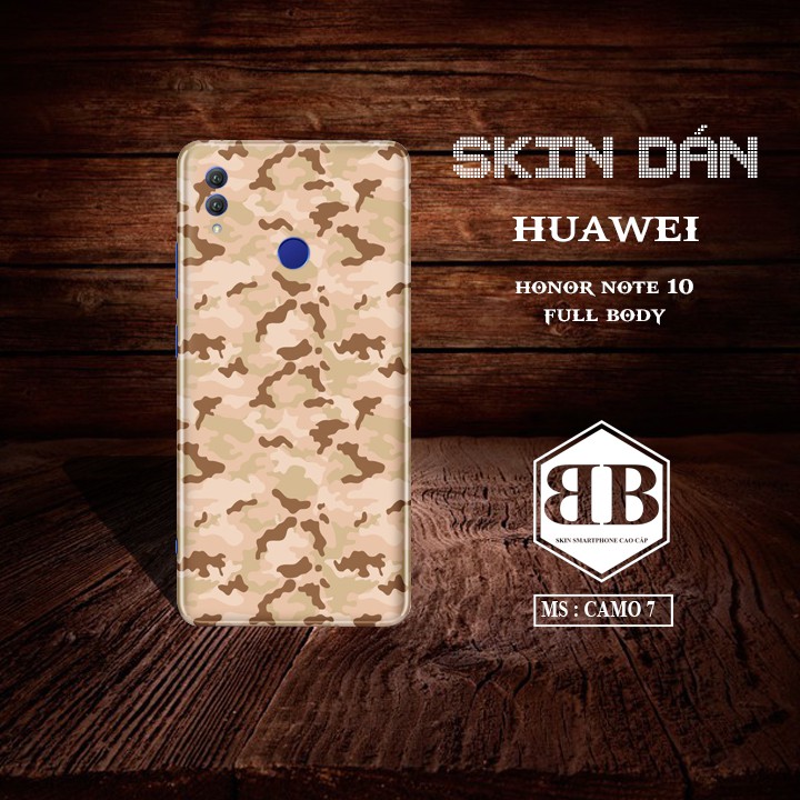 Siêu Phẩm Dán Skin Huawei Honor Note 10 full lưng viền dùng thay hoàn toàn ốp lưng nhiều màu sắc cực đẹp