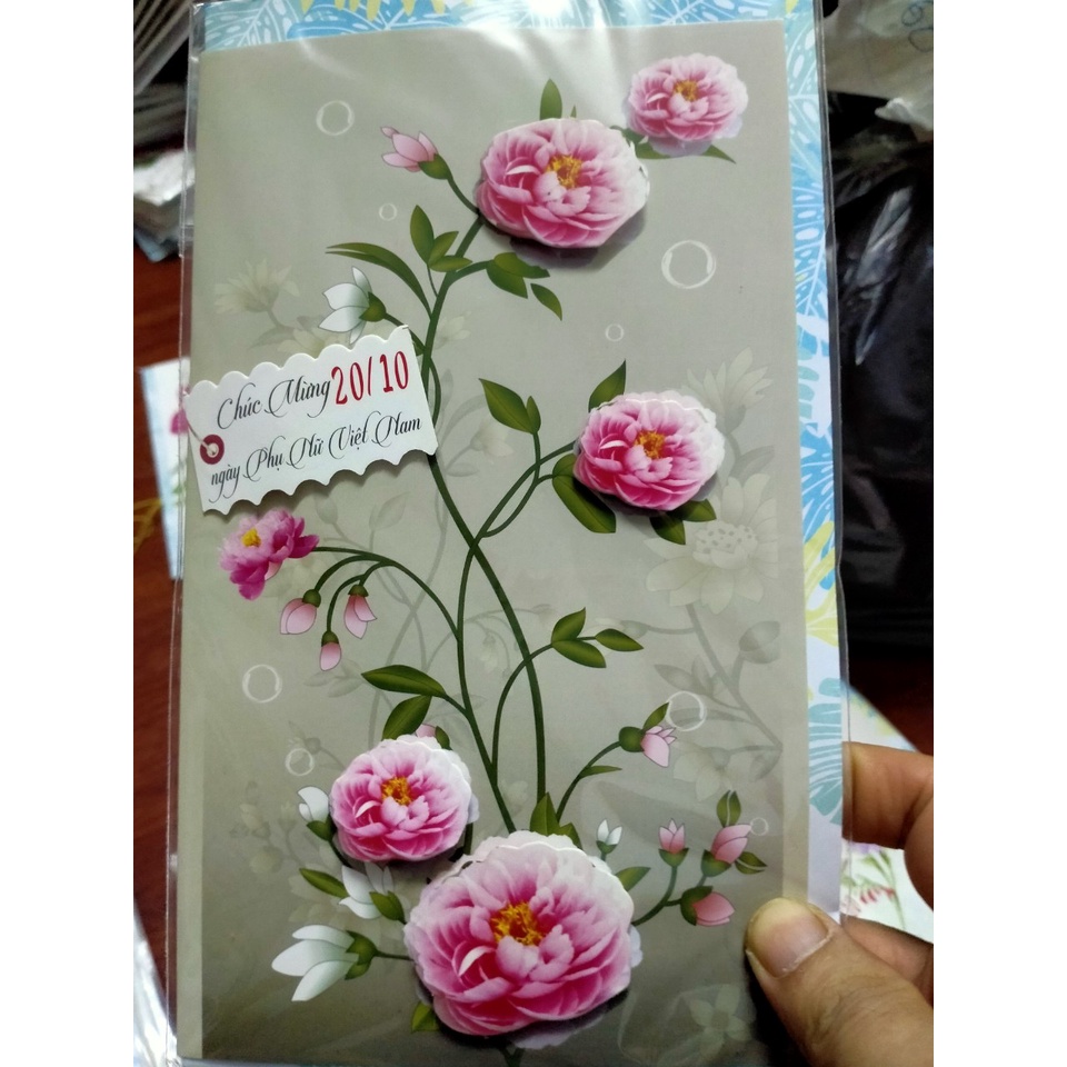THIỆP NỔI 3D Có thể thay thế ngày TẾT, 20-11,8-3, 20-10,Sinh nhật, chúc mừng