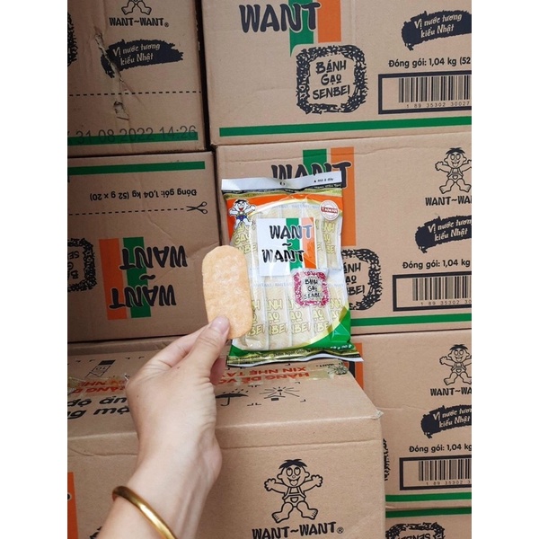 BÁNH GẠO WANT WANT SENBEI -bánh mặn