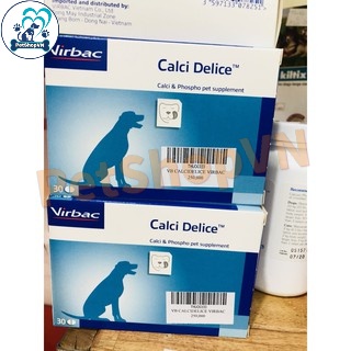 1 Viên Canxi Cho Chó Mèo VIRBAC CALCI DELICE - Chính Hãng - Nhập Khẩu Pháp