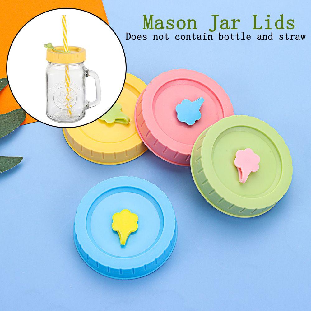 Set 1 / 4 Hộp Đựng Thực Phẩm Nắp Mason Bằng Nhựa Dễ Thương
