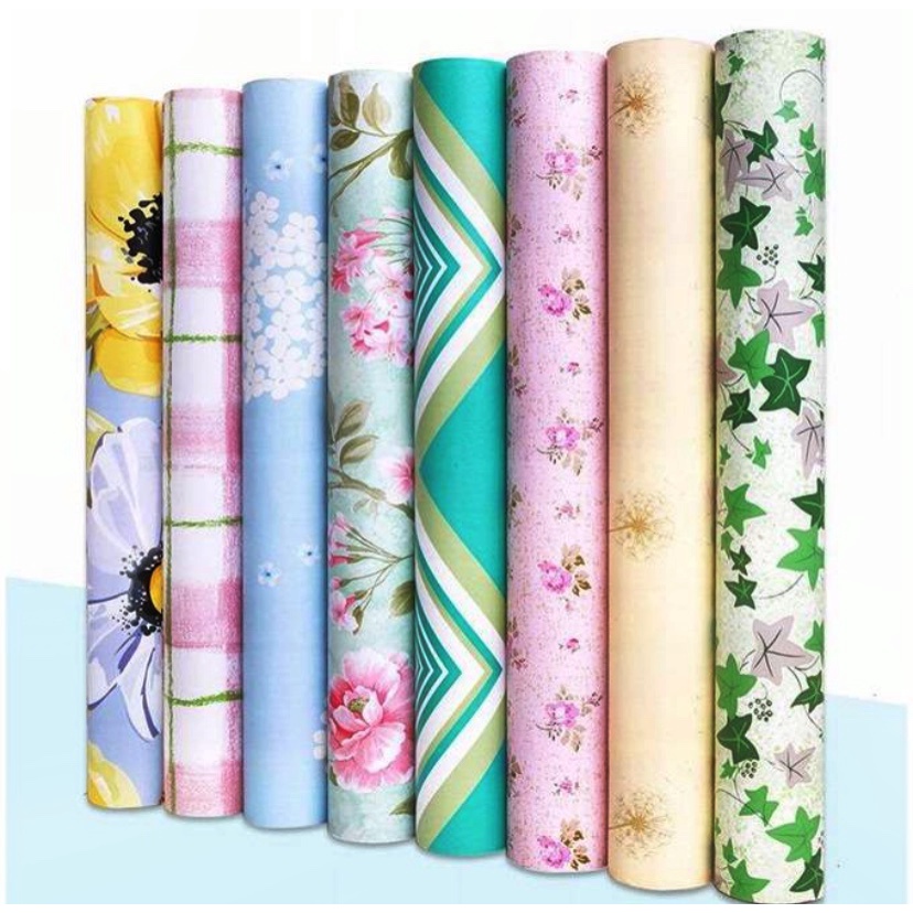 1m Decal giấy dán tường có sẵn keo dán khổ 45cm-mẫu cây hoa lá PK364