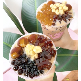 ( HCM )Trà Sữa vị Phúc Long( Full Topping )