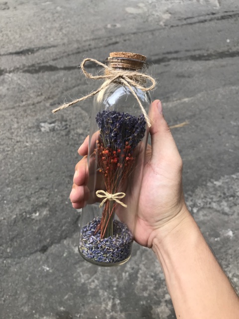 Chai thuỷ tinh hoa lavender, lọ hoa lavender khô | BigBuy360 - bigbuy360.vn