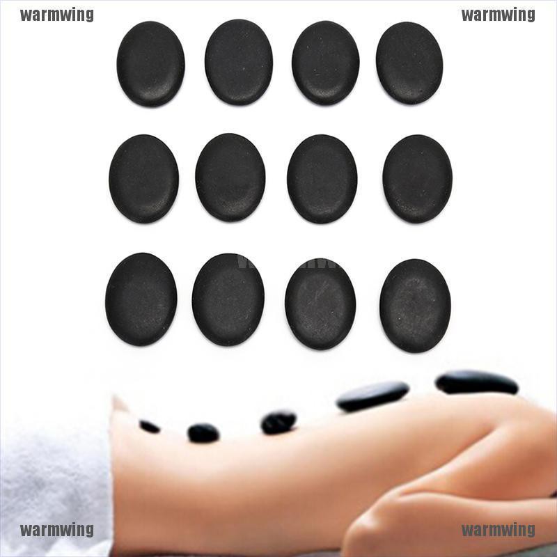[WMW] 12 Viên Đá Massage 3 * 4cm Năng Lượng Mặt Trời Tự Nhiên