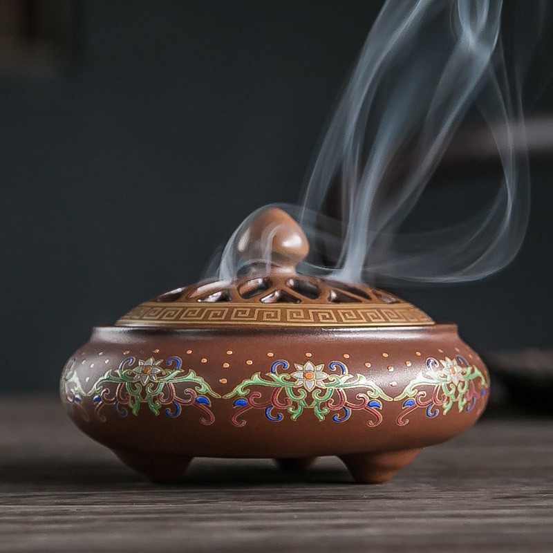 [ trong kho ] Lư hương thắp hương, lư hương gốm sứ thiết kế lư hương lư xông trầm hương đỉnh đốt nhang gốm sứ