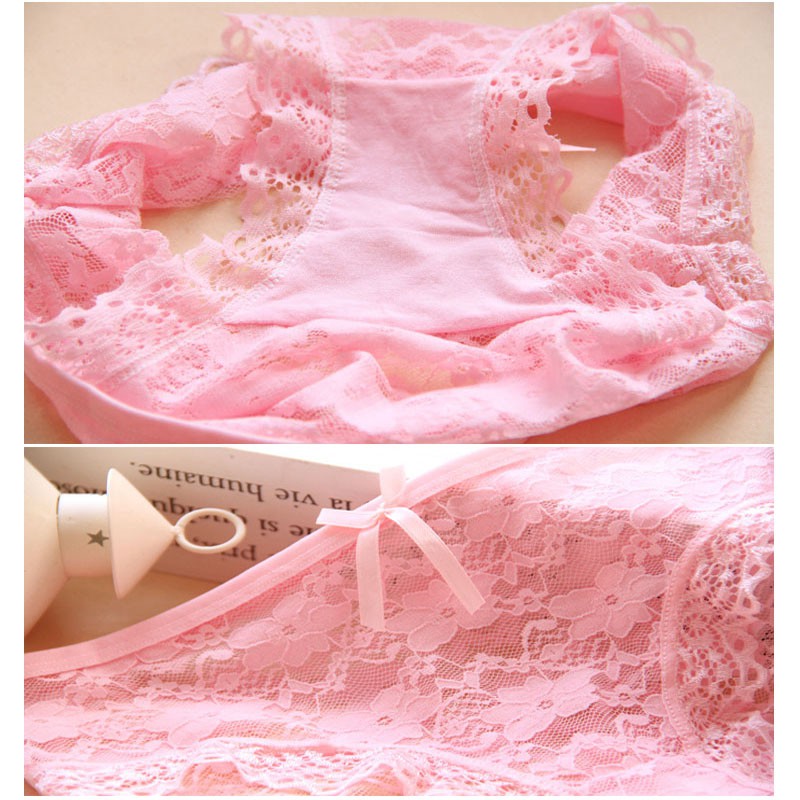 Quần lót cotton màu trơn quyến rũ cho nữ