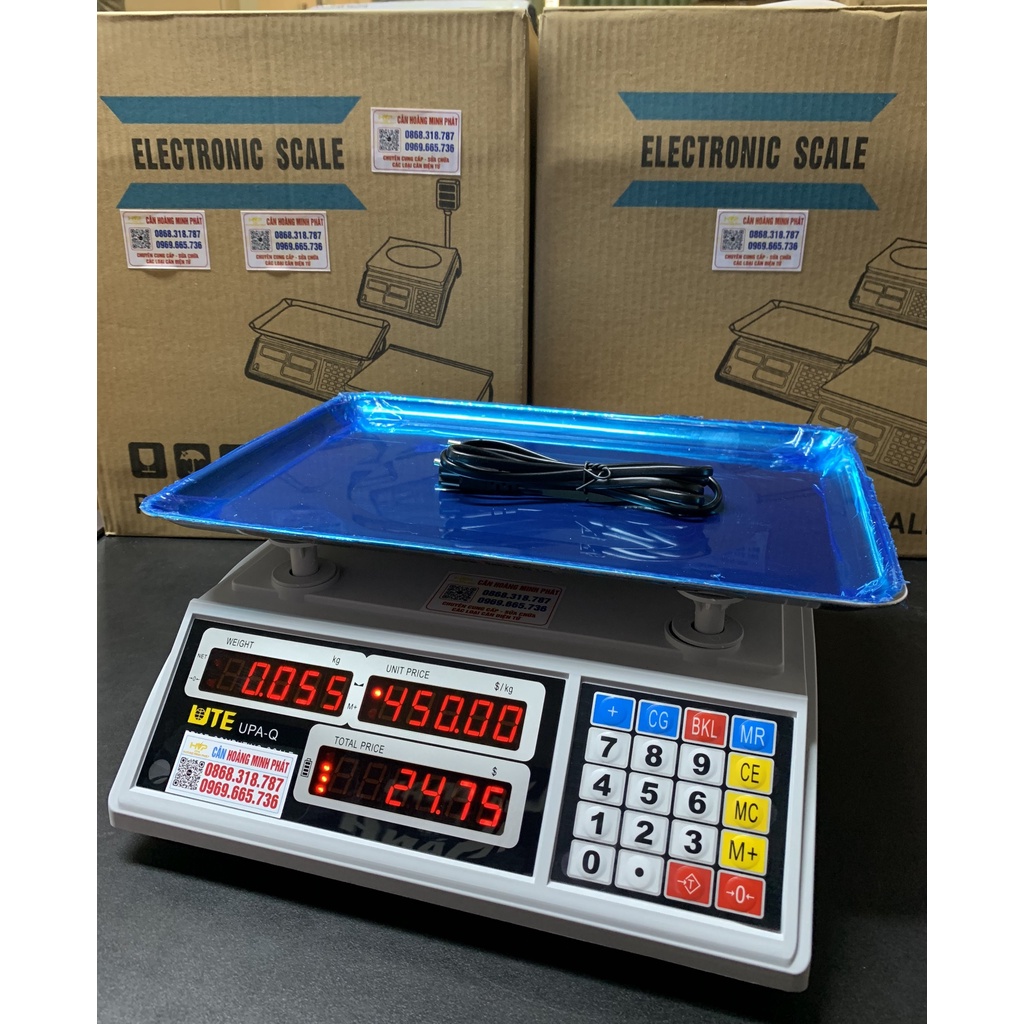Cân Điện Tử Tính Tền UTE UPA-Q 30kg/5g Dành Cho Các Cửa Hàng Hoa Quả, Thực Phẩm, Thịt, Bánh Kẹo