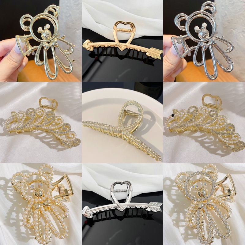 Kẹp Tóc Kim Loại Thời Trang Hàn Quốc Cho Nữ