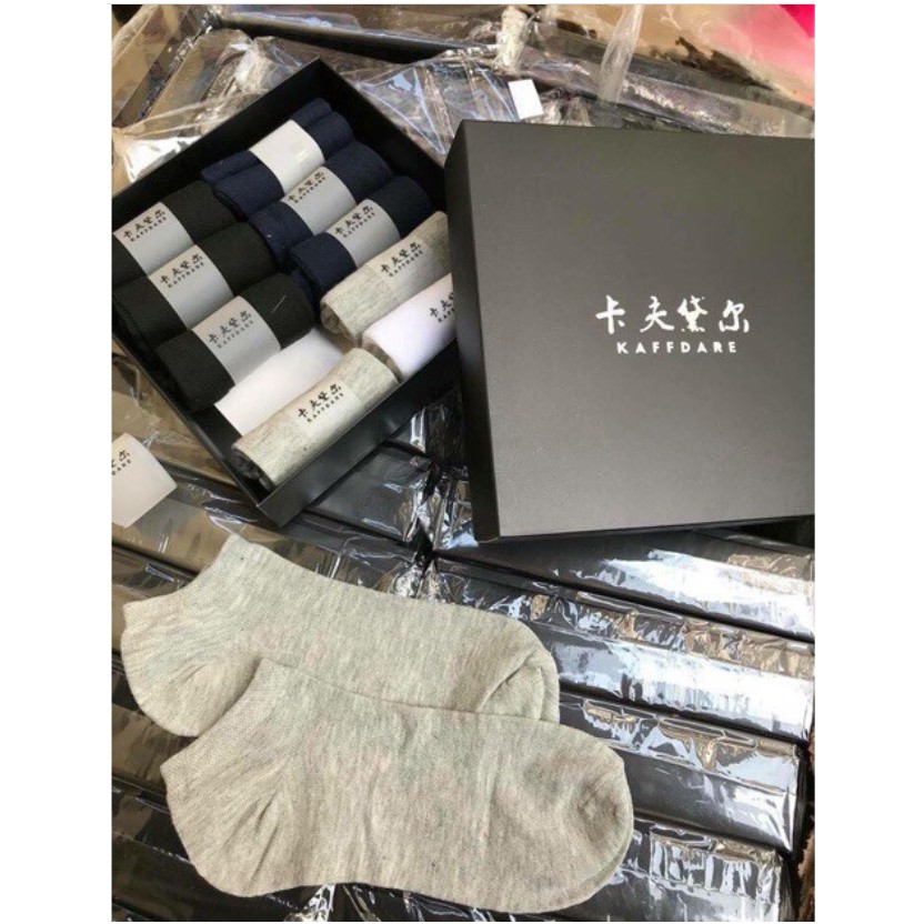 Hộp 10 đôi Tất nam siêu chống thối Nhật khử mùi hôi chân cao cấp TATNAM01