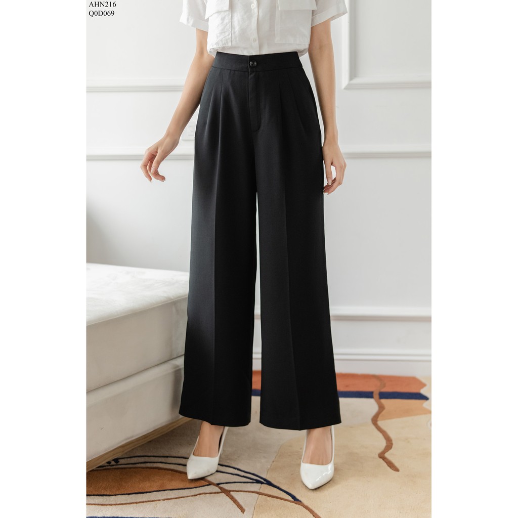 Quần ống suông 2 ly bụng túi chéo TIIN STORE Q0D069