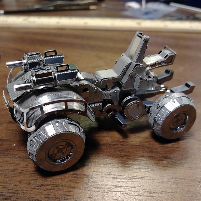 Mô Hình 3D Kim Loại Xe UNSC Gungoose Trong Series HALO