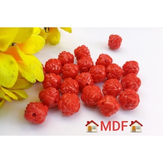 set 2 hạt, 5 hạt cườm hoa hồng size 16ly