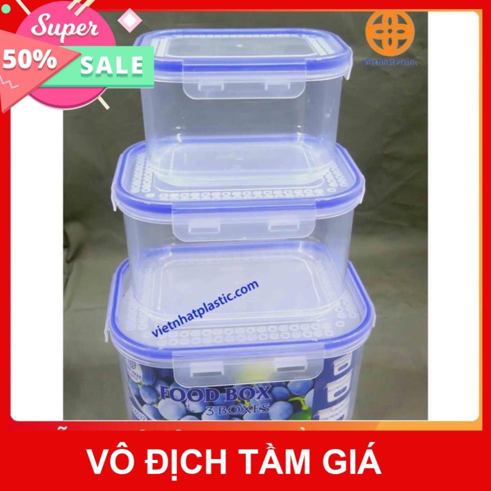 BỘ 3 HỘP ĐỰNG THỰC PHẨM VIỆT NHẬT (6532)