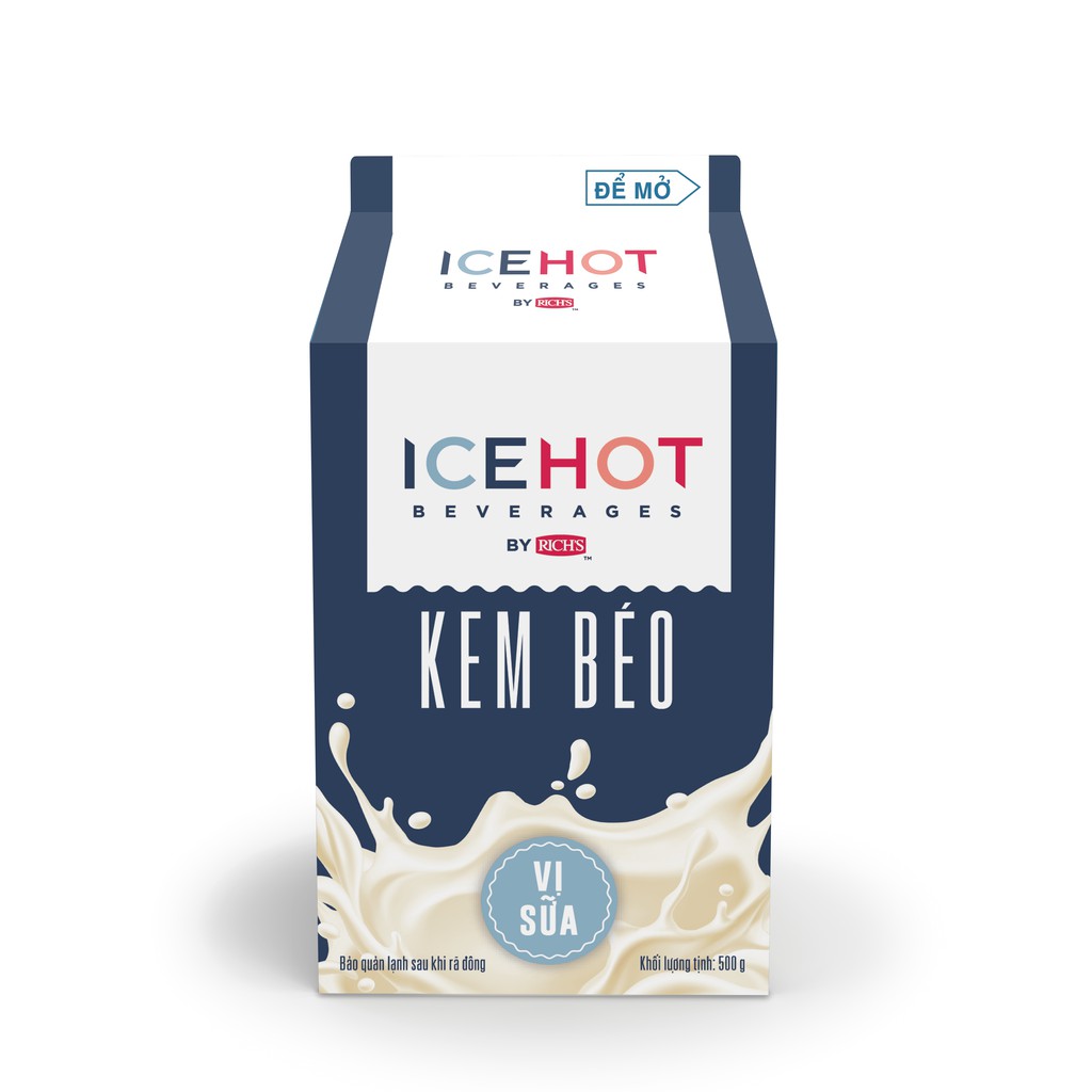 Kem béo vị sữa ICECHOT hộp 500gr