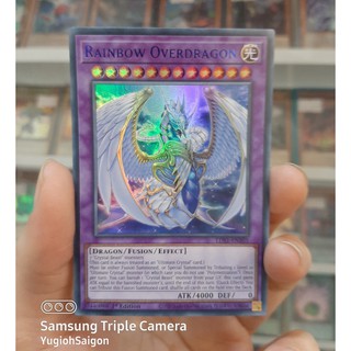 Thẻ Bài Lẻ YugiOh! Mã LDS1-EN101 - Rainbow Overdragon - Ultra Rare (Blue) - 1st Edition