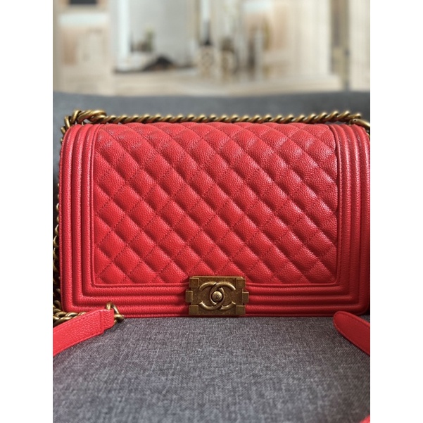 Túi xách cn boyy da thật si tuyển size 28