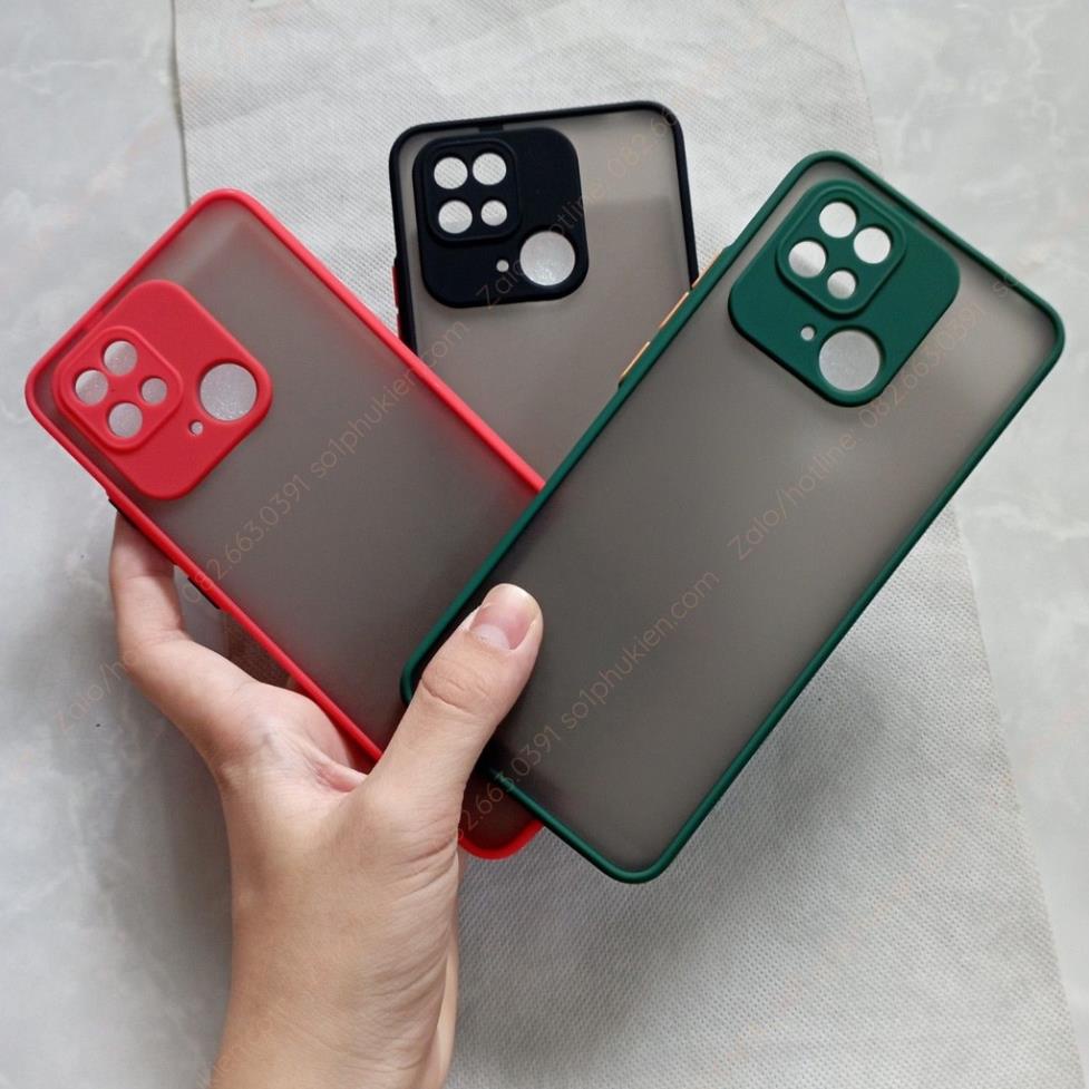 [hot] Ốp lưng Xiaomi Redmi 10C lưng nhám chống bẩn và chống ố, viền màu đẹp, bảo vệ camera