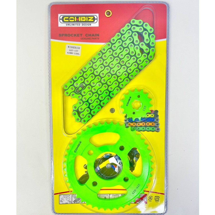 Sên Nhông Dĩa 9Ly Màu Combiz Ex150/Winner/Sonic