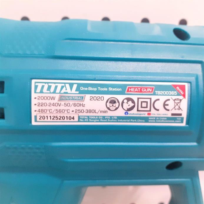 Máy thổi nhiệt 2000W TOTAL TB200365